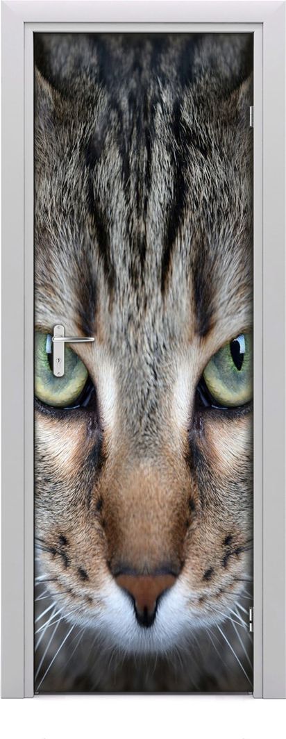  Tulup Fototapeta samoprzylepna na drzwi 75 x 205 cm oczy kota 1