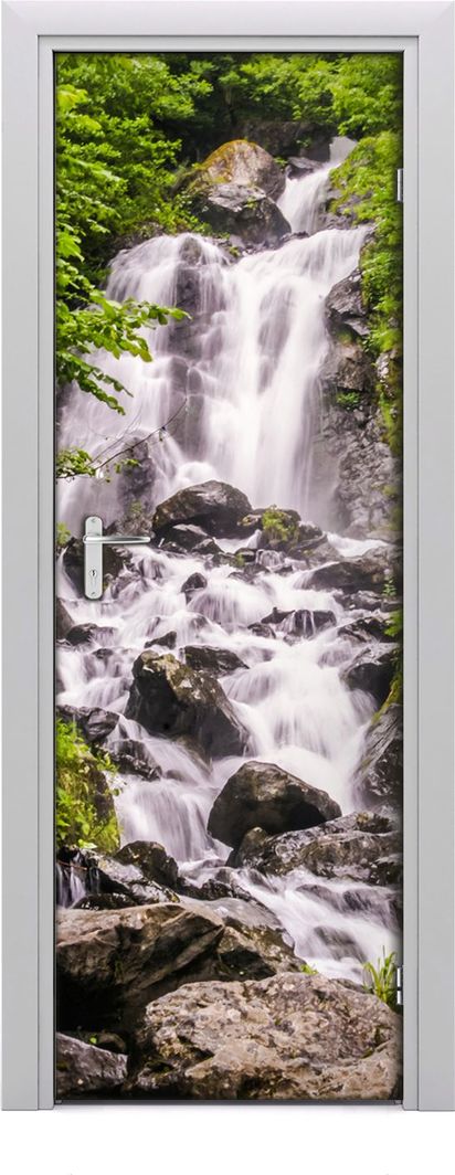  Tulup Fototapeta samoprzylepna na drzwi 75 x 205 cm Wodospad w lesie 1
