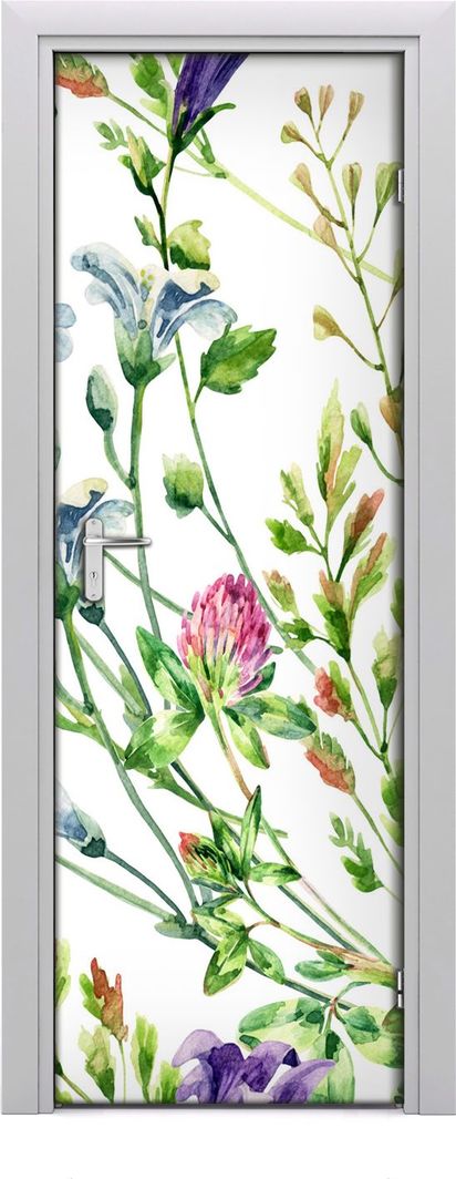 Tulup Fototapeta samoprzylepna na drzwi 75 x 205 cm dzikie kwiaty 1