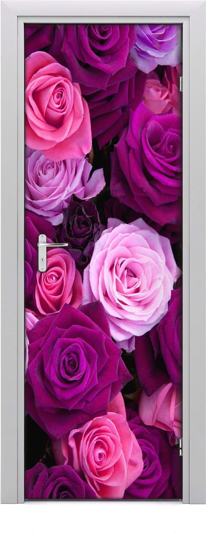  Tulup Fototapeta samoprzylepna na drzwi 75 x 205 cm różowe róże 1