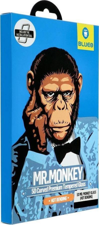 Partner Tele.com Szkło Hartowane 5D Mr. Monkey Glass - APP IPHO 11 czarny (Hot Bending) 1