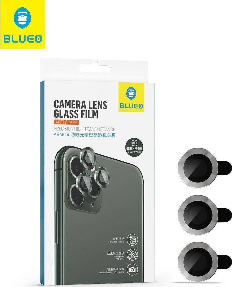 Partner Tele.com 5D Mr. Monkey Armor Camera Glass - do Iphone 11 / 12 / 12 Mini srebrny 1