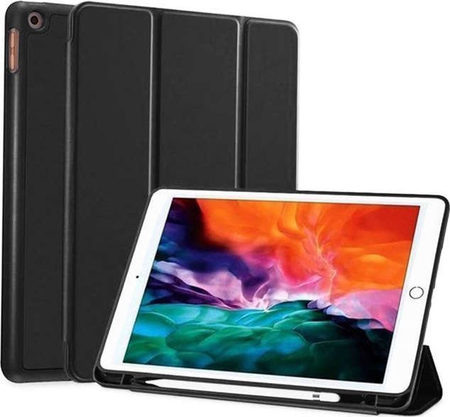 Etui na tablet Alogy Etui Alogy Smart Case do Apple iPad 10.2 2019/ 2020 7/8Gen Czarne + Folia + Rysik uniwersalny 1