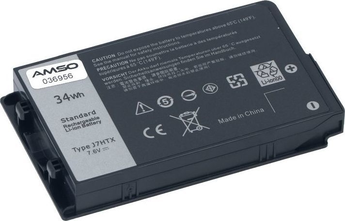 Bateria Nowa bateria do Dell 7202 7212 Rugged 34Wh 7.6V 4342mAh J7HTX uniwersalny 1