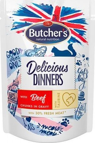 Butcher’s Classic Delicious Dinners wołowina w sosie - saszetka 100 g 1