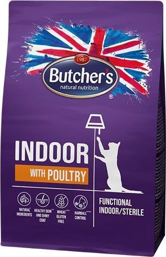 Butcher’s BUTCHER'S pro series indoor sucha karma dla kota drób 800 g 1