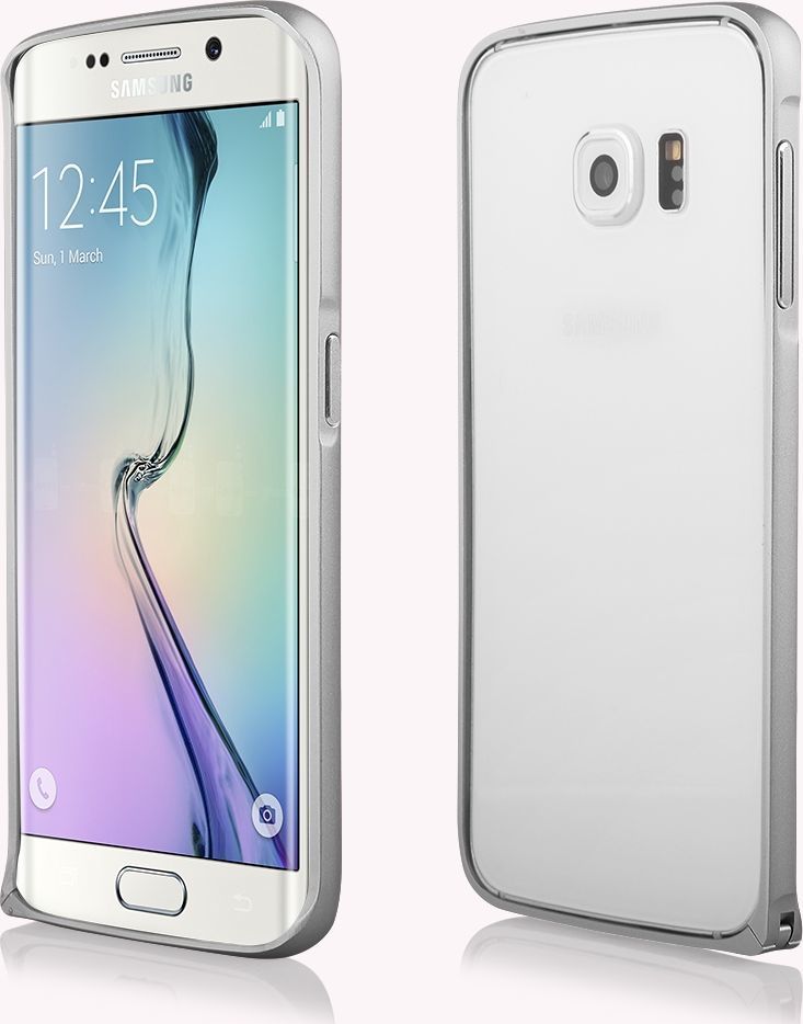 BUMPER ALUMINIOWY DO SAMSUNG GALAXY G928F S6 EDGE PLUS SREBRNY 1