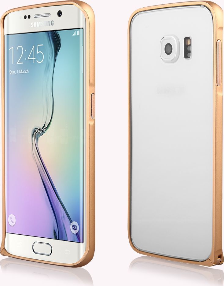 BUMPER ALUMINIOWY DO SAMSUNG GALAXY G928F S6 EDGE PLUS ZŁOTY 1