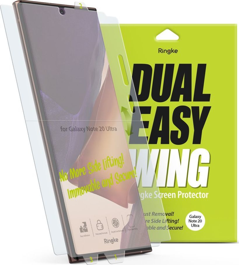 Ringke Folia hydrożelowa Ringke Dual Easy Wing Full Cover Samsung Galaxy Note 20 Ultra [2 PACK] 1