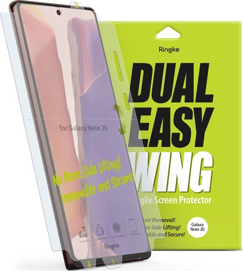 Ringke Folia hydrożelowa Ringke Dual Easy Wing Full Cover Samsung Galaxy Note 20 [2 PACK] 1
