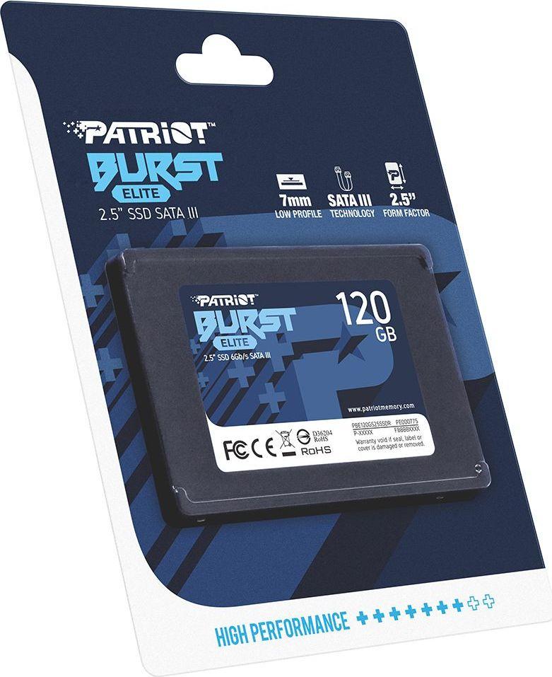 Ssd накопитель patriot burst elite pbe120gs25ssdr 120гб обзор