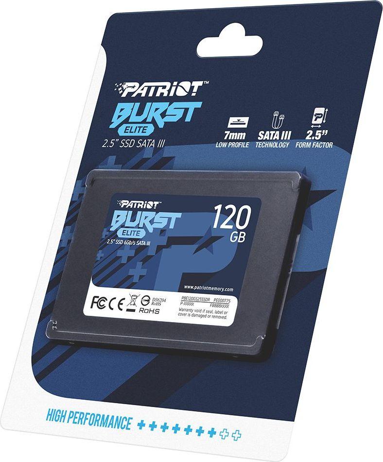 Ssd накопитель patriot burst elite pbe120gs25ssdr 120гб обзор