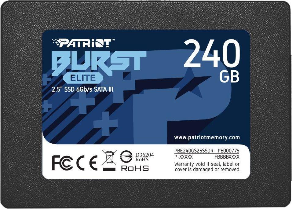 Dysk SSD Patriot Burst Elite 240 GB 2.5" SATA III (PBE240GS25SSDR) 1