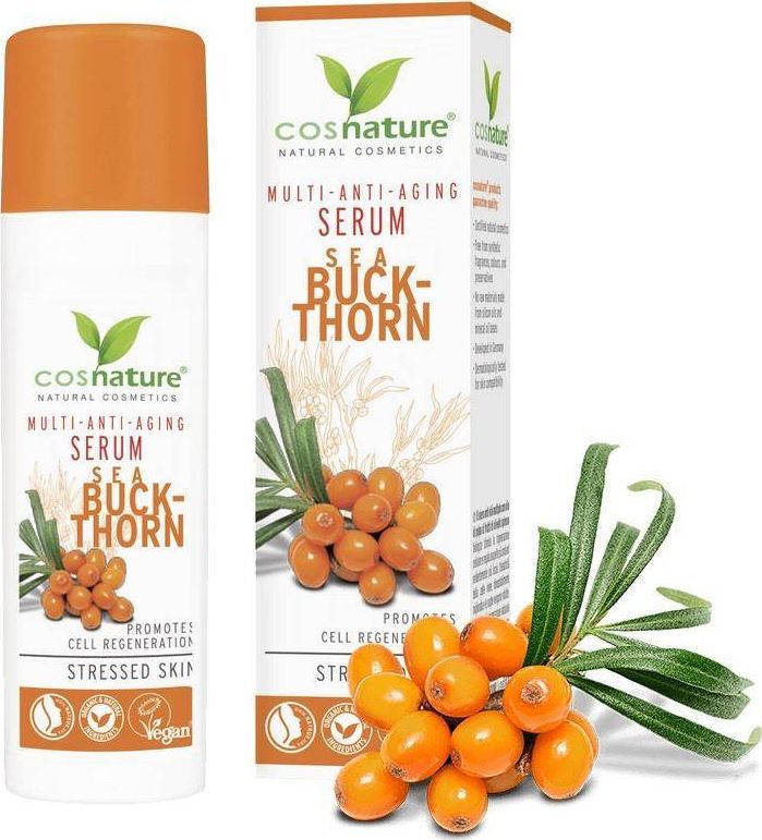 Cosnature Multi Anti-Aging naturalne multiwitaminowe przeciwzmarszczkowe serum z rokitnikiem 30ml 1