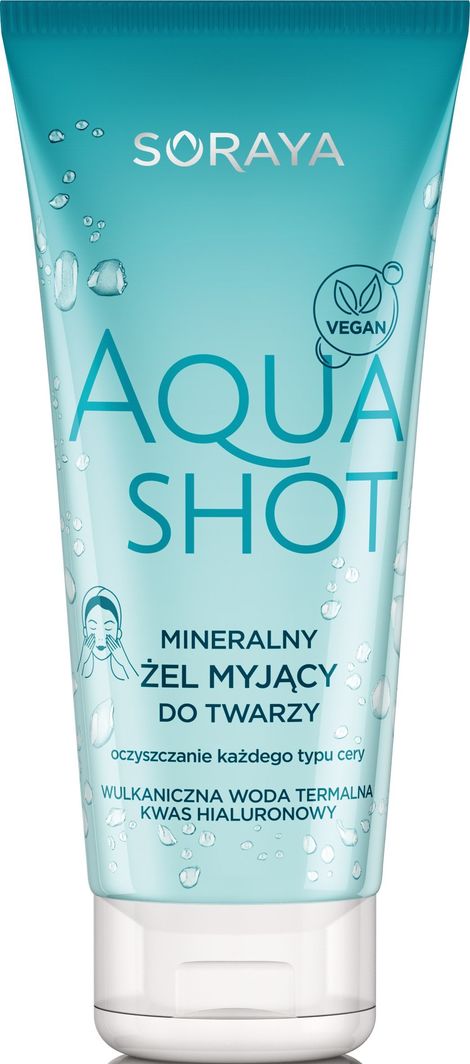 Soraya Aqua Shot mineralny żel myjący do twarzy 150ml 1