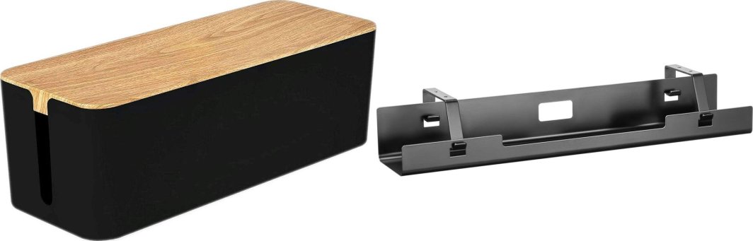 Organizer Mozos Organizer Mozos Maskownica Czarny 1 sztuka (KBO-BK-WOOD) + Organizer Czarny 1 sztuka (OCUD11-BK) 1