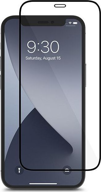 Moshi Moshi AirFoil Pro Elastyczne szkło hybrydowe na iPhone 12 Mini (czarna ramka) 1
