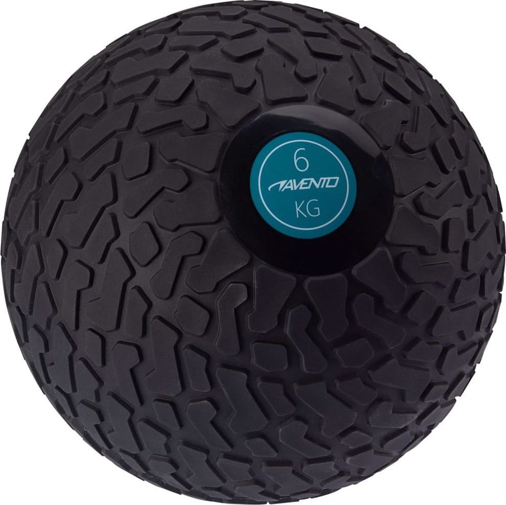 Avento Avento Piłka slam ball z teksturowaną powierzchnią, 6 kg, czarna 1