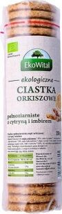EkoWital Ciastka orkiszowe pełnoziarniste z cytryną i imbirem BIO 250 g 1