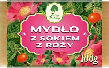 Dary Natury Mydło z sokiem z róży 100 g 1