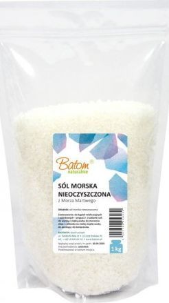 BATOM SÓL MORSKA NIEOCZYSZCZONA (KĄPIELOWA) 1 kg - BATOM 1