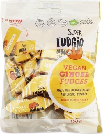 Me gusto KRÓWKI IMBIROWE BEZGLUTENOWE BIO 150 g - ME GUSTO (SUPER FUDGIO) 1