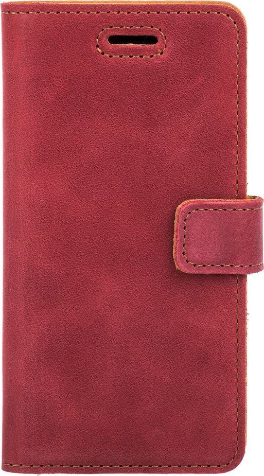Surazo Etui na telefon Surazo ze skóry naturalnej Wallet case - Nubuk Czerwony 1