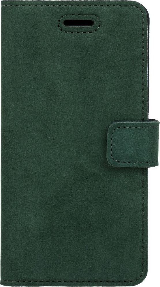 Surazo Etui na telefon Surazo ze skóry naturalnej Wallet case - Nubuk Ciemny Zielony 1