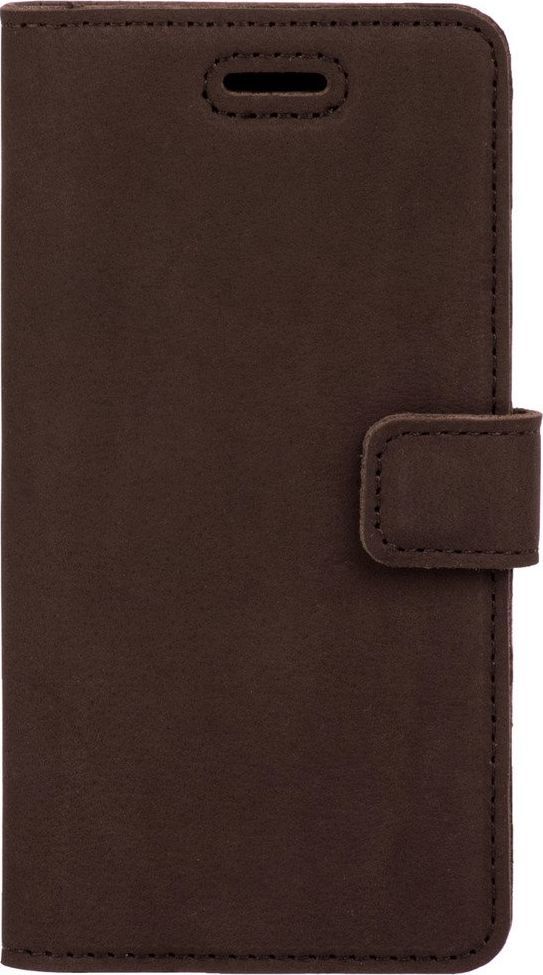 Surazo Etui na telefon Surazo ze skóry naturalnej Wallet case - Nubuk Brązowy 1