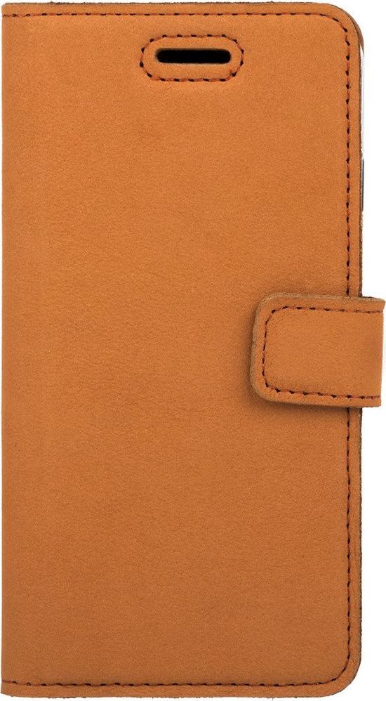 Surazo Etui na telefon Surazo ze skóry naturalnej Wallet case - Nubuk Ciemny Pomarańczowy 1