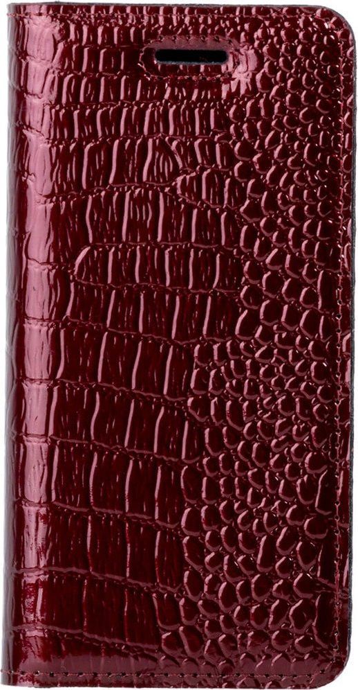 Surazo Etui na telefon Surazo ze skóry naturalnej Smart magnet RFID - Cayme Czerwony 1