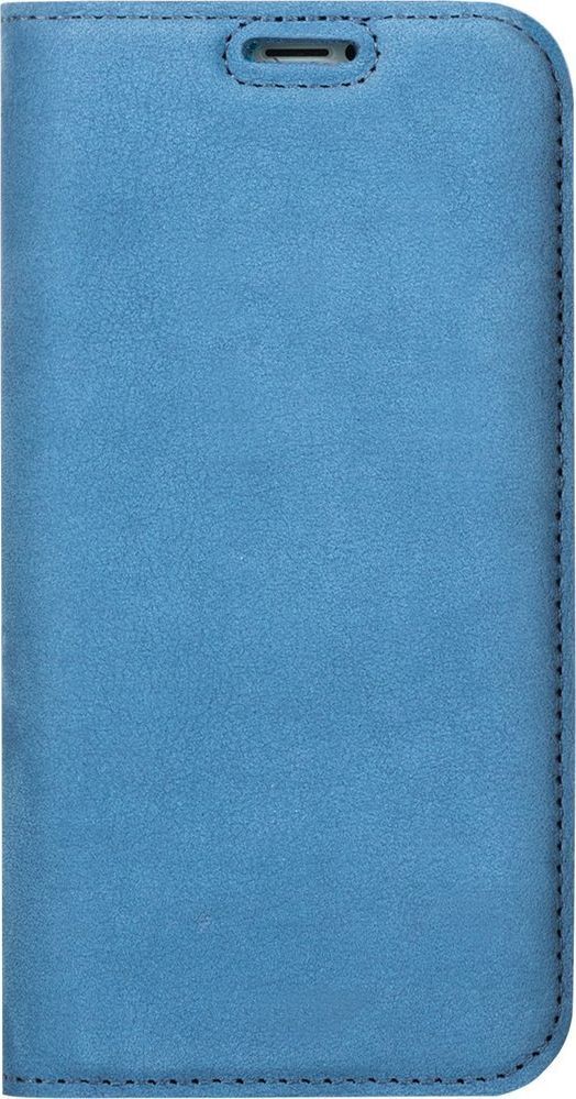 Surazo Etui na telefon Surazo ze skóry naturalnej Smart magnet RFID - Nubuk Jasny Niebieski 1