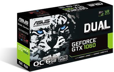 ASUS - べぇ GTX 1060 6GB ASUS DUAL ASUS NVIDIA GEFORCE GTX 1060 6GB DUAL-GTX1060-6G PCIe w Żary