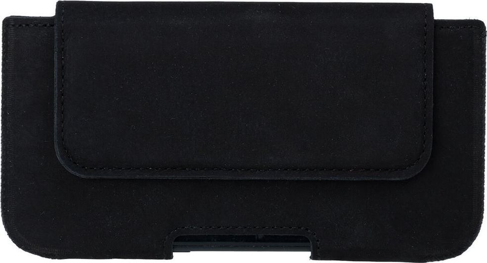 Surazo Etui do telefonu Surazo skóra naturalna Belt case - Nubuk Czarny 1
