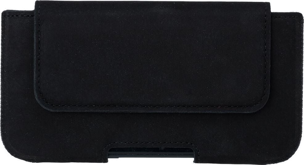 Surazo Etui do telefonu Surazo skóra naturalna Belt case - Nubuk Czarny 1
