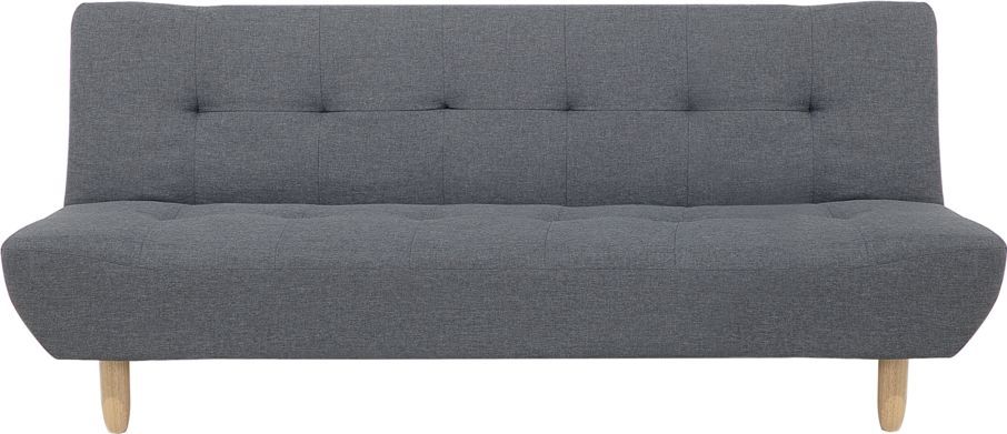 Beliani Sofa rozkładana ciemnoszara ALSTEN 1