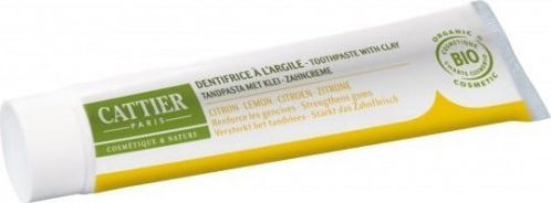 Cattier Pasta do zębów z glinką i olejkiem cytrynowym remineralizująca EKO 75 ml 1