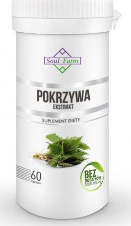 SOUL FARM POKRZYWA EKSTRAKT 400 mg 60 KAPSUŁEK - SOUL FARM 1