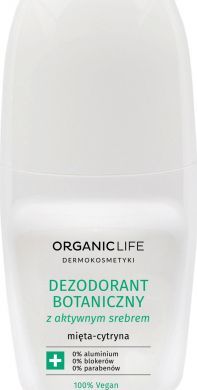 Organic Life Dezodorant botaniczny z aktywnym srebrem - mięta cytryna - 50ml 1