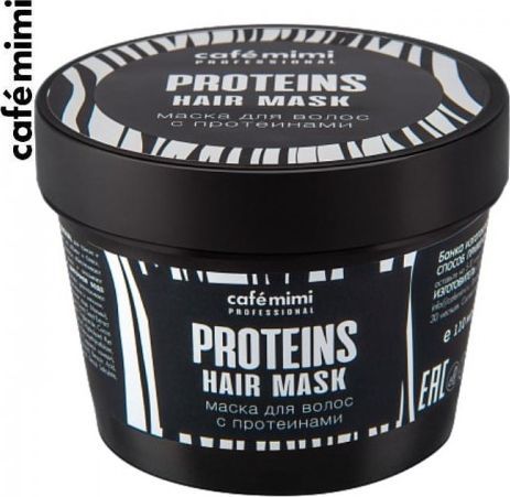  Cafe Mimi Maska z Proteinami - Do Włosów Cienkich i Łamliwych 110 ml 1