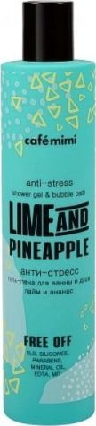 Cafe Mimi Żel-piana pod prysznic - Limonka i ananas, 300 ml 1
