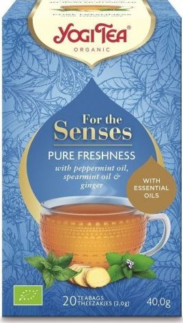Yogi Tea HERBATKA DLA ZMYSŁÓW ŚWIEŻOŚĆ BIO (20 x 2,0 g) 40 g - YOGI TEA 1