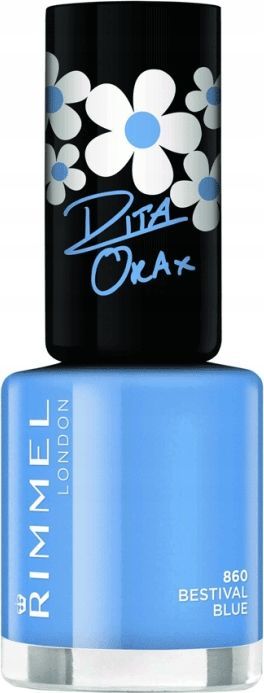 Rimmel  Rimmel Lakier 60 Seconds 860 Bestival Blue 1