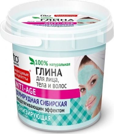 Fitokosmetik Maska szmaragdowa do twarzy, ciała i włosów Syberyjska Glinka 155 ml 1