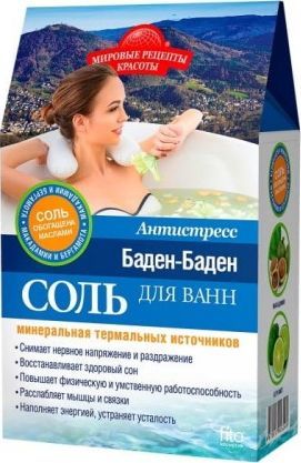 Fitokosmetik Sól do kąpieli Baden-Baden mineralna antystresowa 500g 1