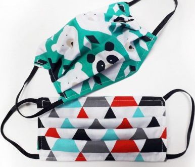 BeePack Maseczka dwustronna bawełniana mix wzorów 1szt Beepack (5906746004195) - 38198 1