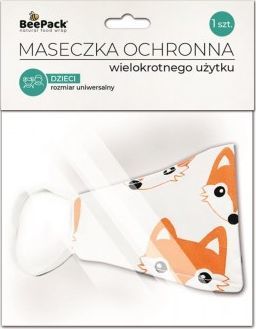 BeePack Maseczka dziecięca, profilowana liski Beepack (5906746004218) - 40176 1