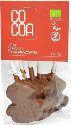 Cocoa LIZAKI O SMAKU TRUSKAWKOWYM BEZGLUTENOWE BIO (5 x 15 g) 75 g - COCOA (5902565212100) - 40541 1