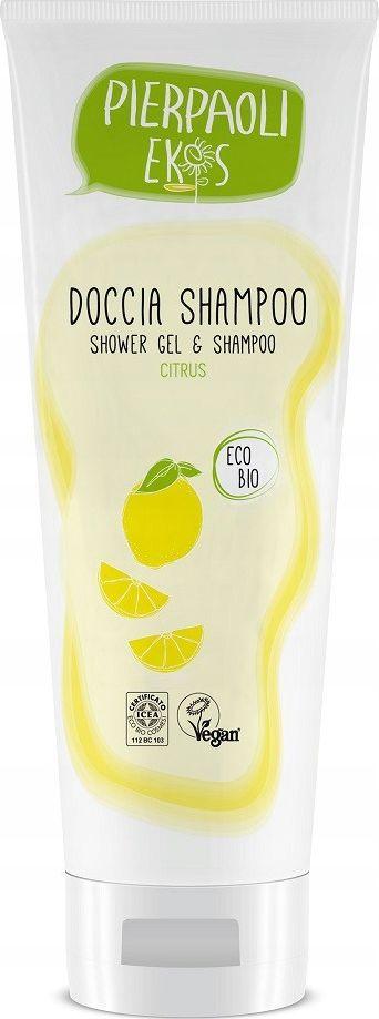 Pierpaoli Pierpaoli Ekos Personal Care Szampon i żel pod prysznic w jednym wydajny cytrusowy certyfikowany 250ml () - 9470 1
