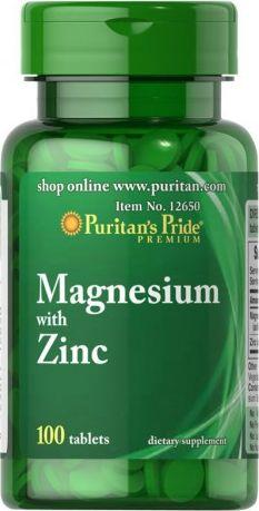 Puritans Pride Magnez z cynkiem 266mg 10mg Magnesium with zinc 100 kapsułek Puritan's Pride (025077126507) - 22921 1
